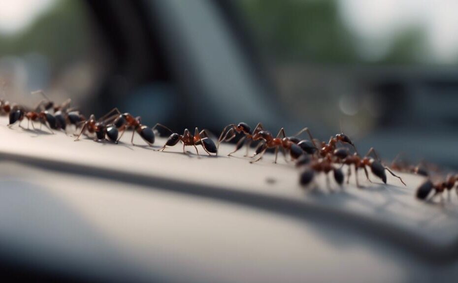 ants in the vehicle