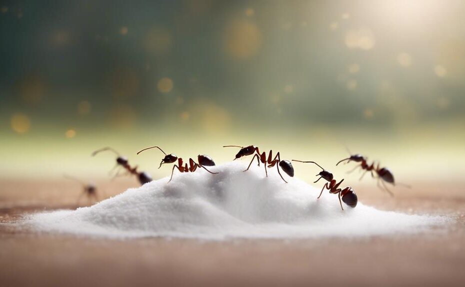 baby powder deters ants