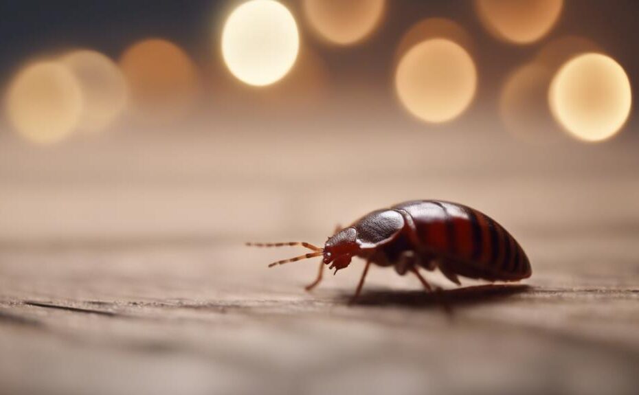 bed bugs on wood