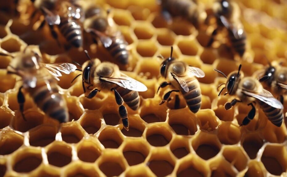 bees create wax comb