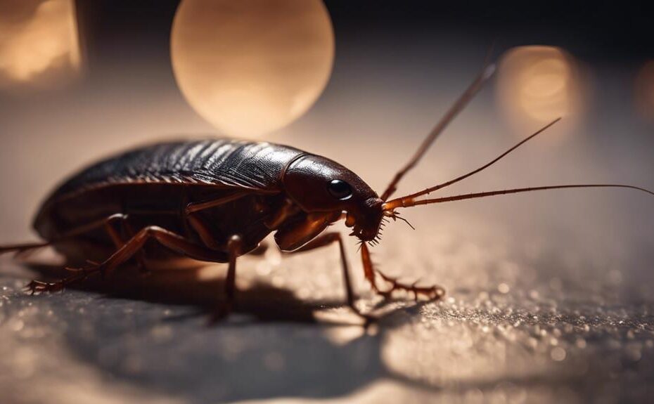 cockroaches active at night