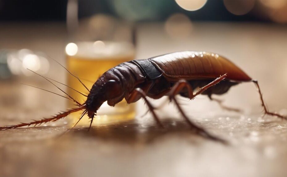 does alcohol kill roaches