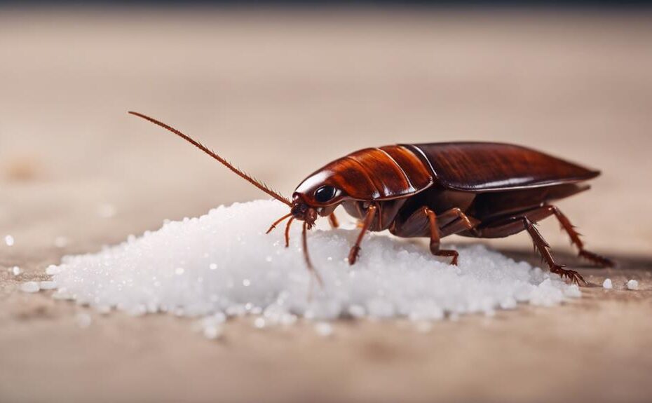 effectiveness of salt on cockroaches