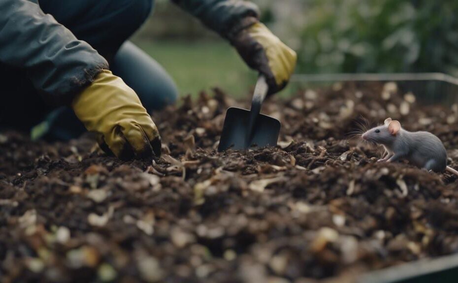 eliminating rats from compost