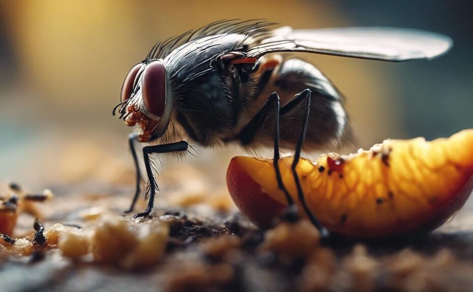 flies consume decaying matter