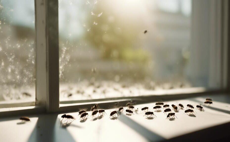 flies die on windowsill