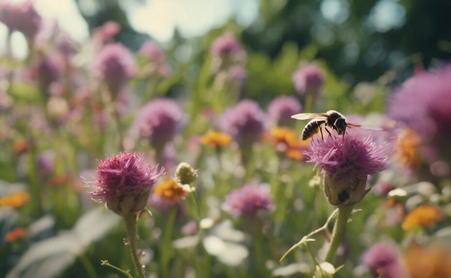 flowers and weeds attract