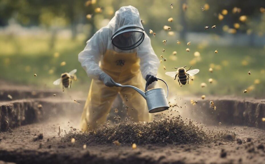 ground bee removal methods