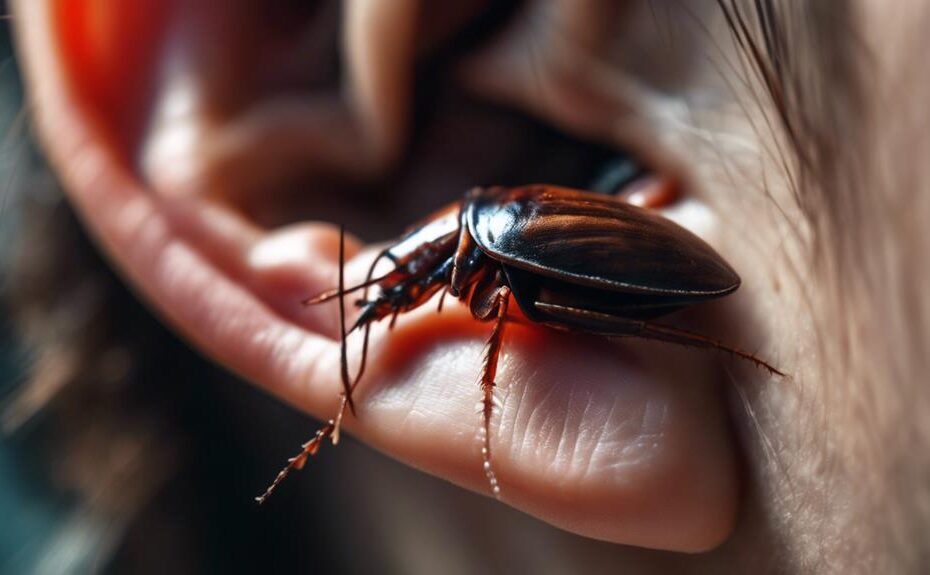 insect stuck in ear