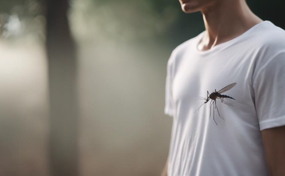 mosquitoes biting through clothing