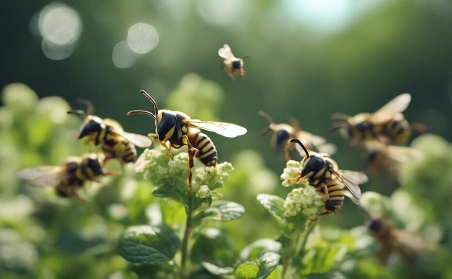 peppermint repels wasps effectively