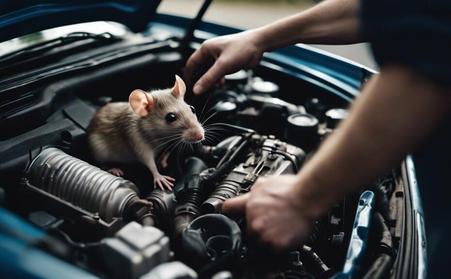 removing rat from engine