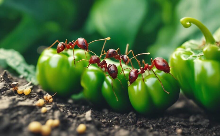 tiny ants on plants