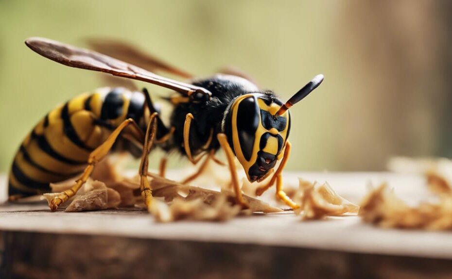 wasps ability to chew